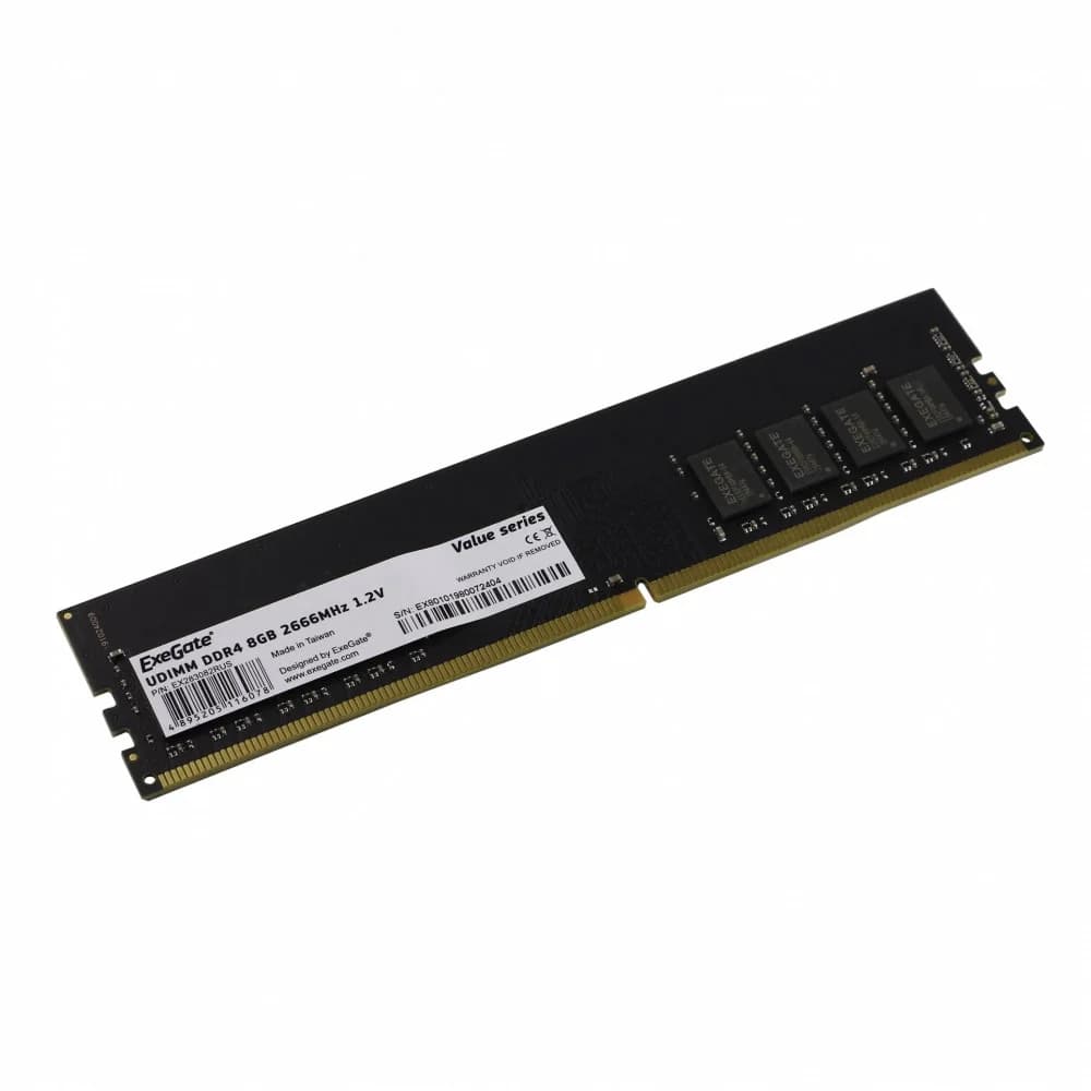 Модуль памяти ExeGate Value DIMM DDR4 8GB <PC4-21300> 2666MHz