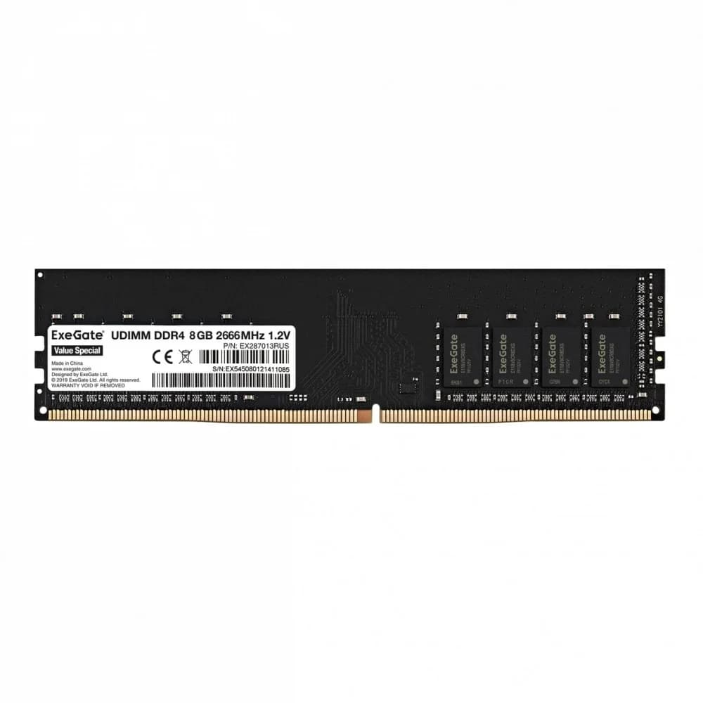 Модуль памяти ExeGate Value Special DIMM DDR4 8GB <PC4-21300> 2666MHz