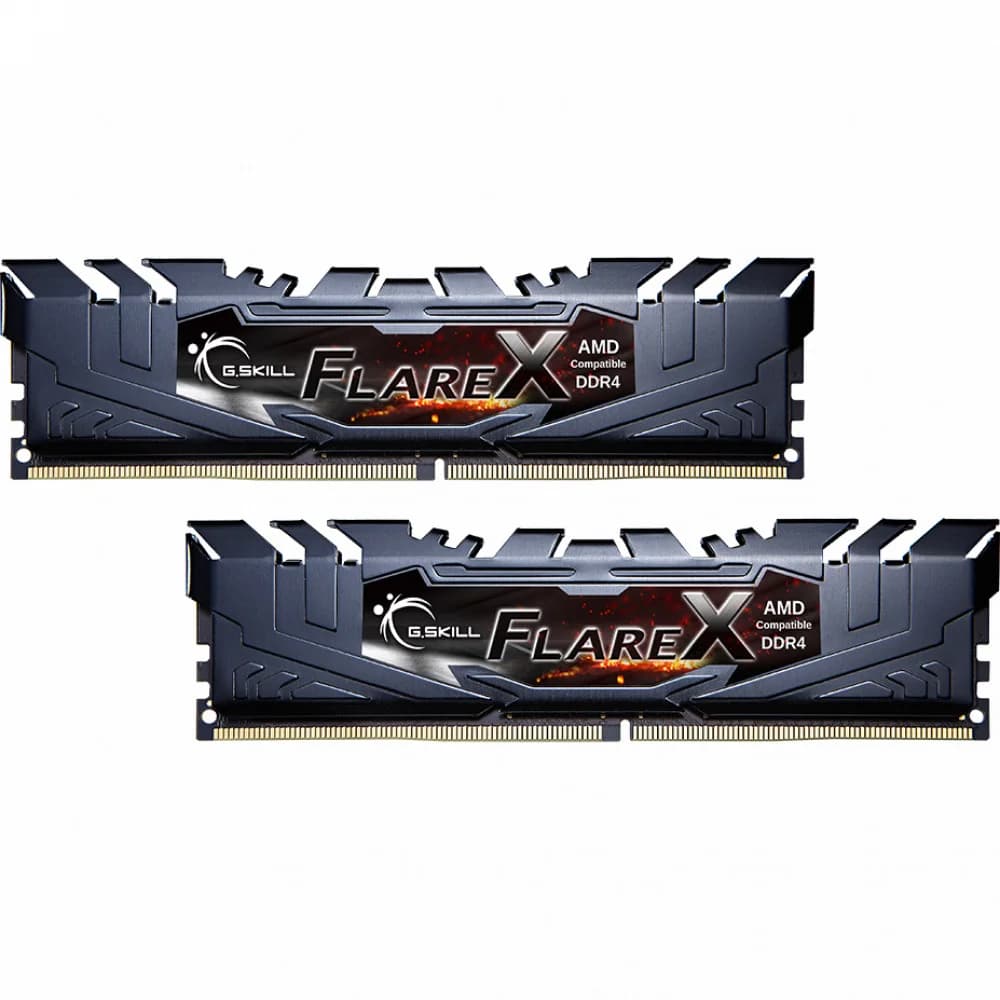Комплект модулей памяти, G.SKILL, FlareX F4-3200C16D-32GFX (Kit 2x16GB), DDR4, 32GB, DIMM