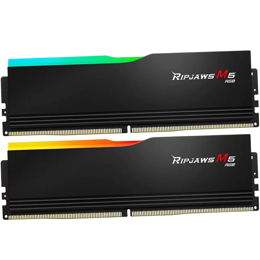 DIMM DDR5 64 GB kit 6000MHz G.Skill RipJaws M5, F5-6000J3238G32GX2-RM5RK, (2x32GB), 32-38-38-96