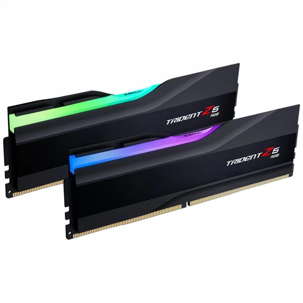 DIMM DDR5 64 GB kit 6000MHz G.Skill Trident Z5 RGB, F5-6000J3636F32GX2-TZ5RK, (2x32GB),36-36-36-96