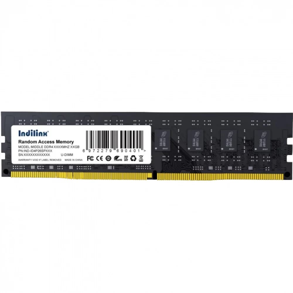 Память DIMM DDR4 16Gb PC25600 3200MHz CL16 Indilinx 1.2V RTL (IND-ID4P32SP16X)