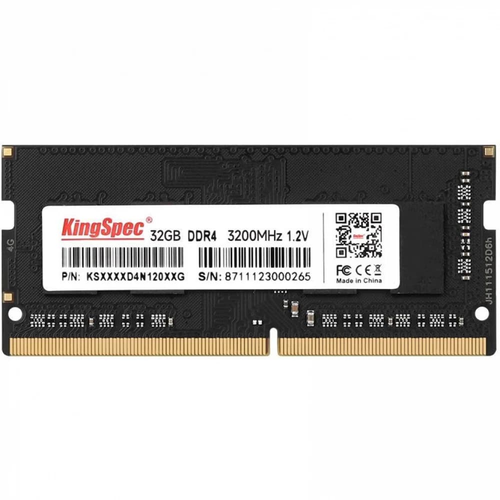 Память DDR4 32Gb 3200MHz Kingspec KS3200D4N12032G RTL SO-DIMM 204-pin 1.35В