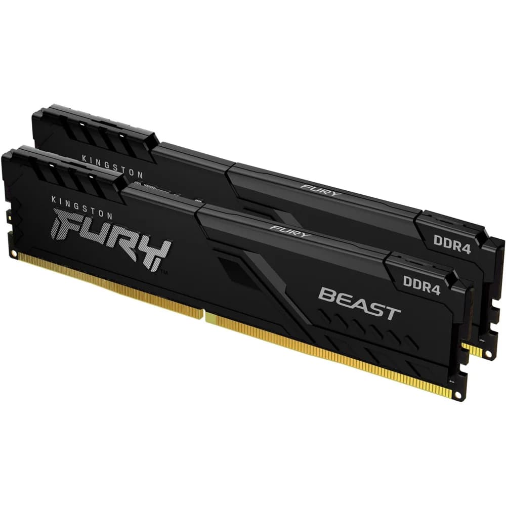 ОЗУ Kingston FURY Beast RGB 32Gb(16Gb*2)/3600 DDR4 DIMM, CL18, KF436C18BBK2/32