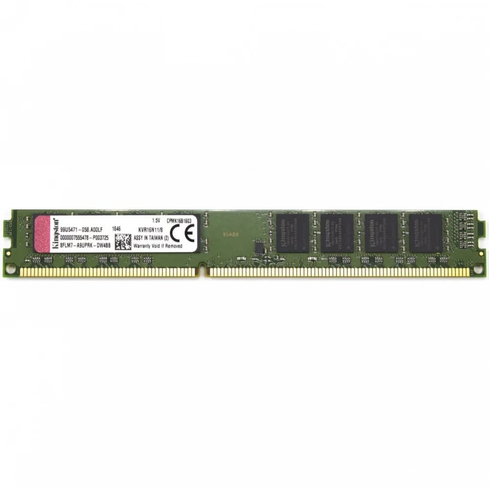 Память DDR3 8Gb 1600MHz Kingston KVR16N11/8WP VALUERAM RTL PC3-12800 CL11 DIMM 240-pin 1.5В dual rank