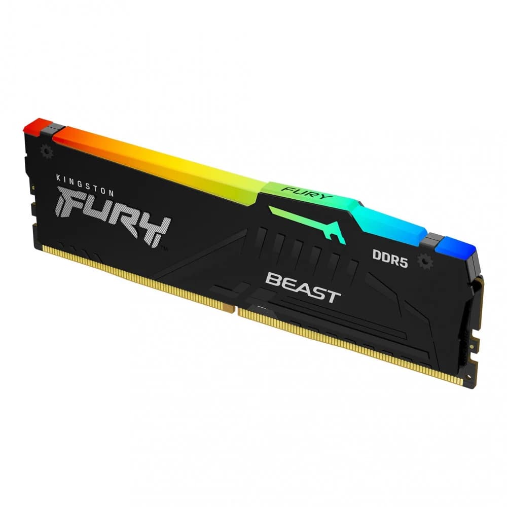 ОЗУ Kingston Fury Beast RGB 8Gb 5200MHz DDR5 DIMM, CL40, 1.1v, KF552C40BBA-8
