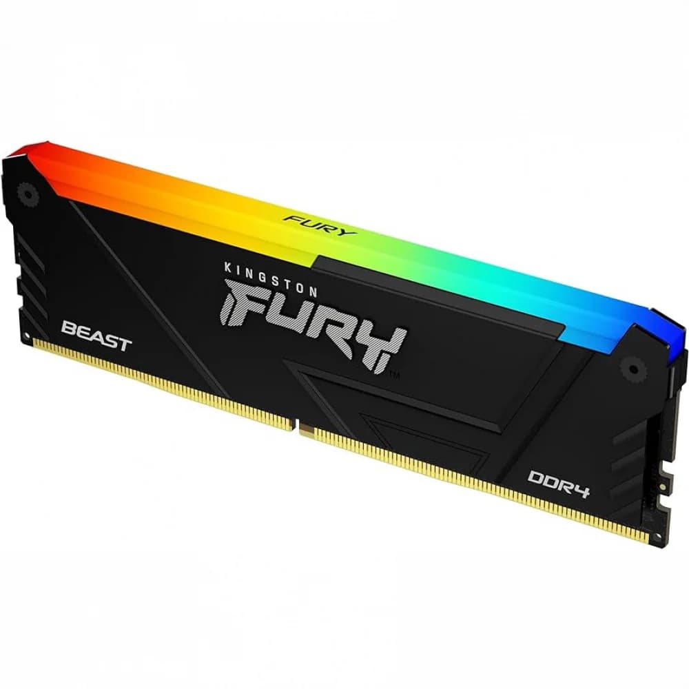 Память DDR4 32GB 3200MHz Kingston KF432C16BB2A/32 Fury Beast RGB RTL PC4-25600 CL16 DIMM 288-pin 1.35В dual rank Ret