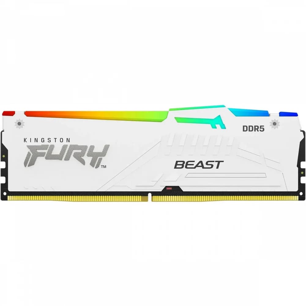 Память DDR5 32GB 5600MHz Kingston KF556C36BWEA-32 Fury Beast White Expo RTL PC5-44800 CL36 DIMM 288-pin 1.25В kit single rank Ret