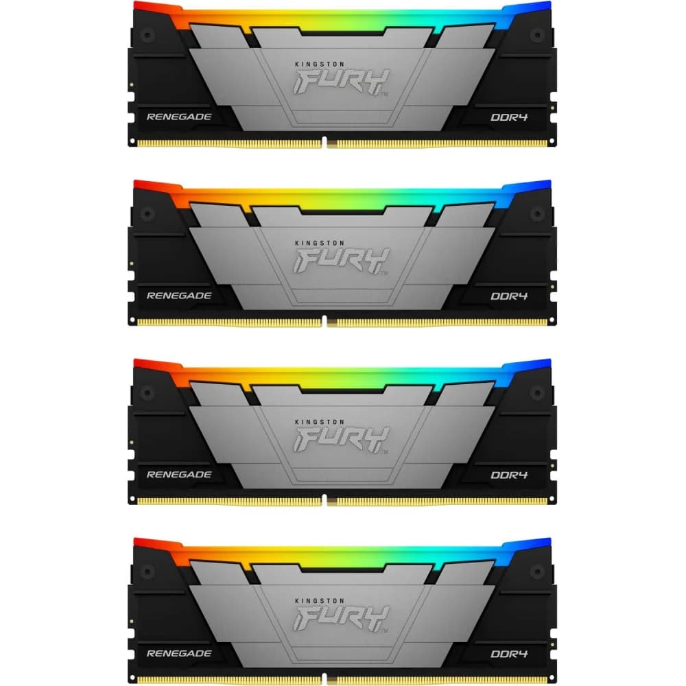 Память DDR4 4x8GB 3200MHz Kingston KF432C16RB2AK4/32 Fury Renegade Black RTL PC4-25600 CL16 DIMM 288-pin 1.35В dual rank Ret
