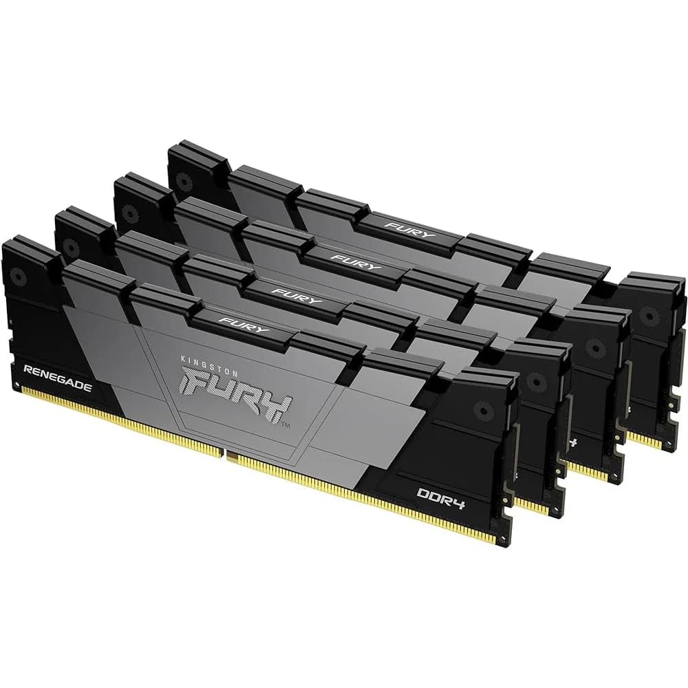 Память оперативная/ Kingston 32GB 2666MHz DDR4 CL13 DIMM (Kit of 4) FURY Renegade Black