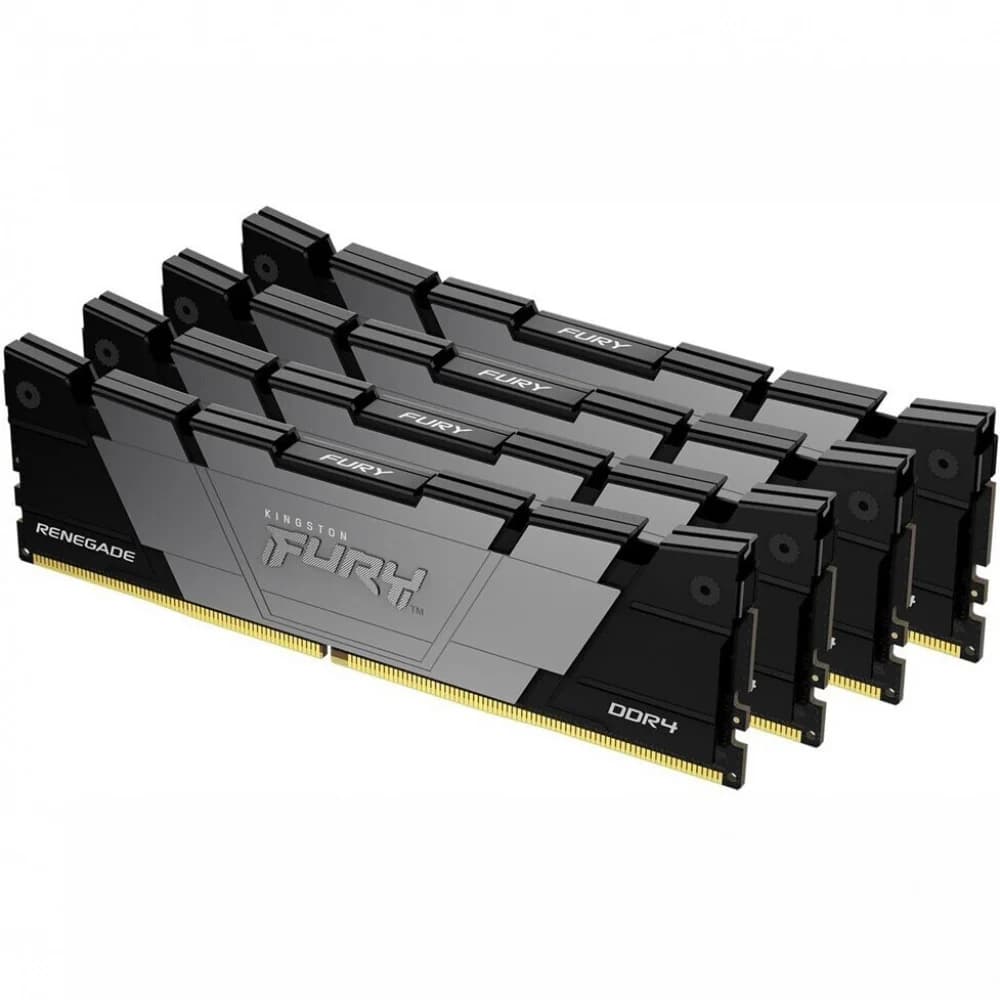 Память оперативная/ Kingston 128GB3200MT/s DDR4 CL16DIMM (Kit of4)FURY Renegade Black