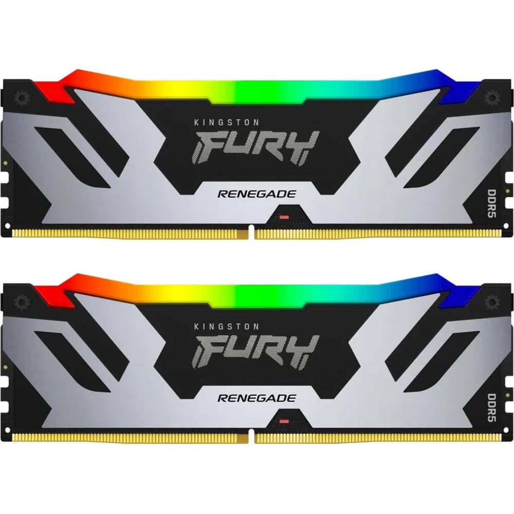 DDR 5 DIMM 64Gb PC51200, 6400Mhz, Kingston FURY Renegade RGB XMP CL32 (Kit of 2) (KF564C32RSAK2-64) (retail)