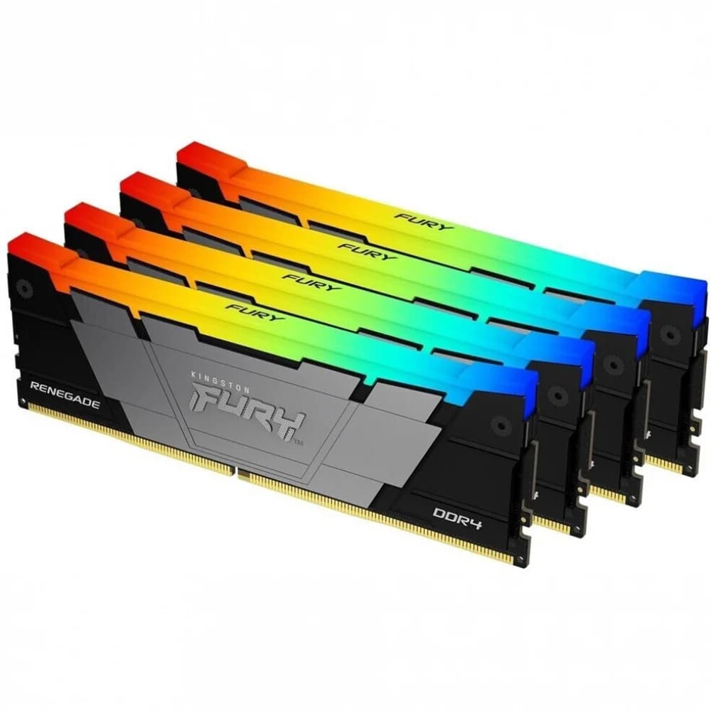Память оперативная/ Kingston 128GB 3600MT/s DDR4 CL18 DIMM (Kit of 4) FURY Renegade RGB