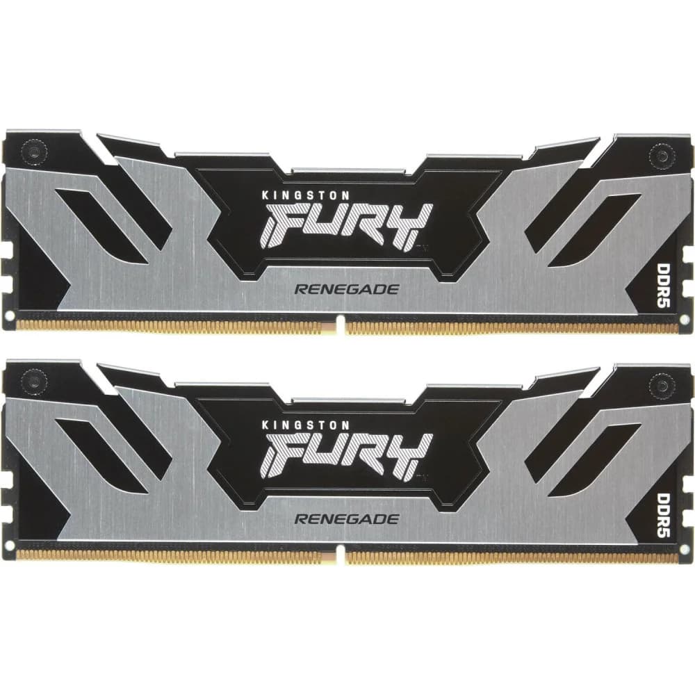 DDR 5 DIMM 64Gb PC51200, 6400Mhz, Kingston FURY Renegade Silver XMP CL32 (Kit of 2) (KF564C32RSK2-64) (retail)