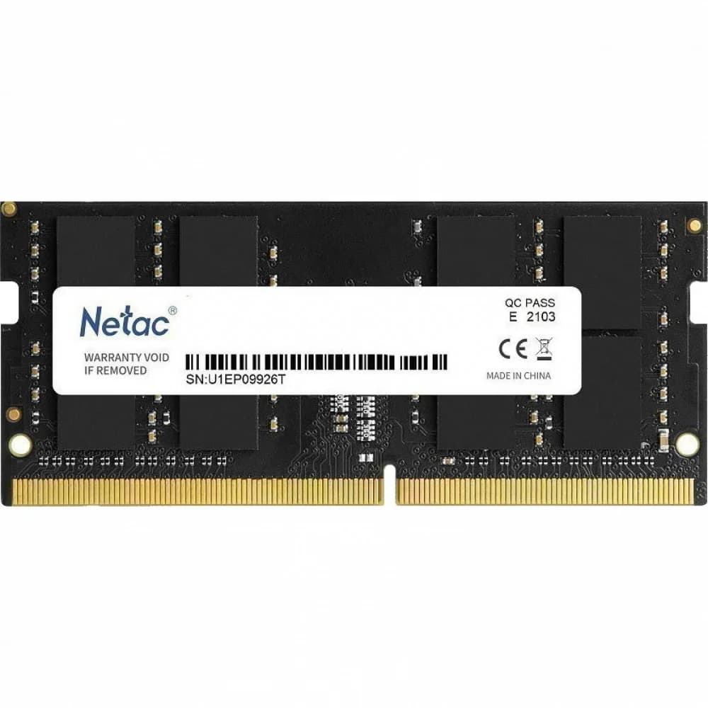 Память DDR4 16Gb 2666MHz Netac NTBSD4N26SP-16 Basic RTL PC4-21300 CL19 SO-DIMM 260-pin 1.2В single rank