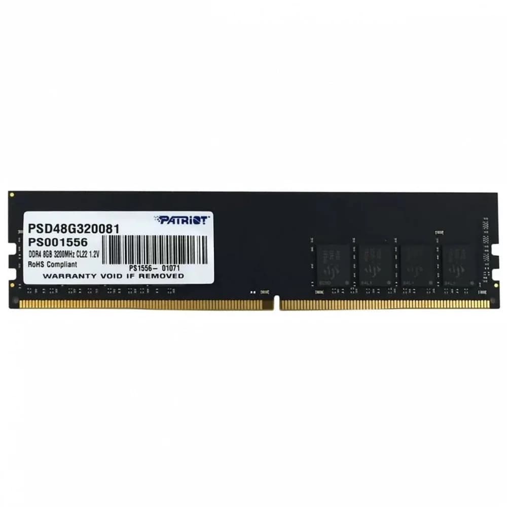 Память DDR4 8Gb 3200MHz Patriot PSD48G320081 Signature RTL Gaming PC4-25600 CL22 DIMM 288-pin 1.2В single rank Ret