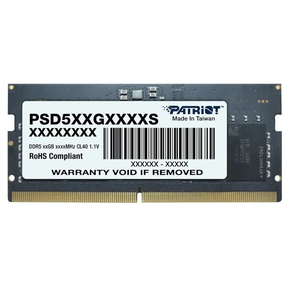 Память DDR5 8Gb 4800MHz Patriot PSD58G480041S RTL PC5-38400 CL40 SO-DIMM 260-pin 1.1В single rank