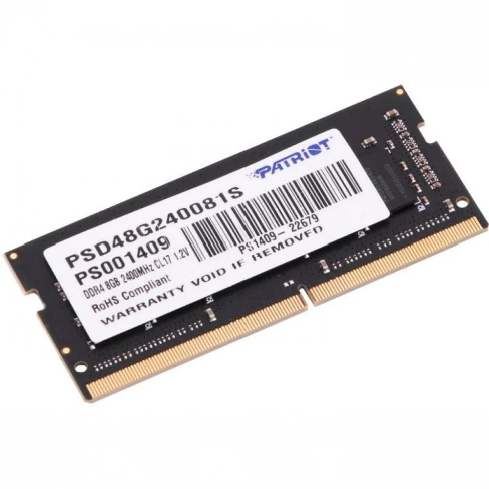 Память DDR4 8Gb 3200MHz Patriot PSD48G320081S Signature RTL PC4-25600 CL22 SO-DIMM 260-pin 1.2В single rank Ret