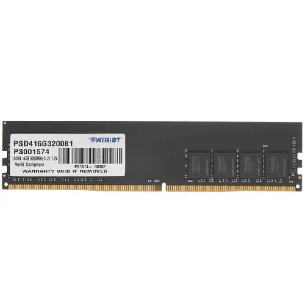 Память DDR4 16Gb 3200MHz Patriot PSD416G320081 Signature RTL PC4-25600 CL22 DIMM 288-pin 1.2В single rank