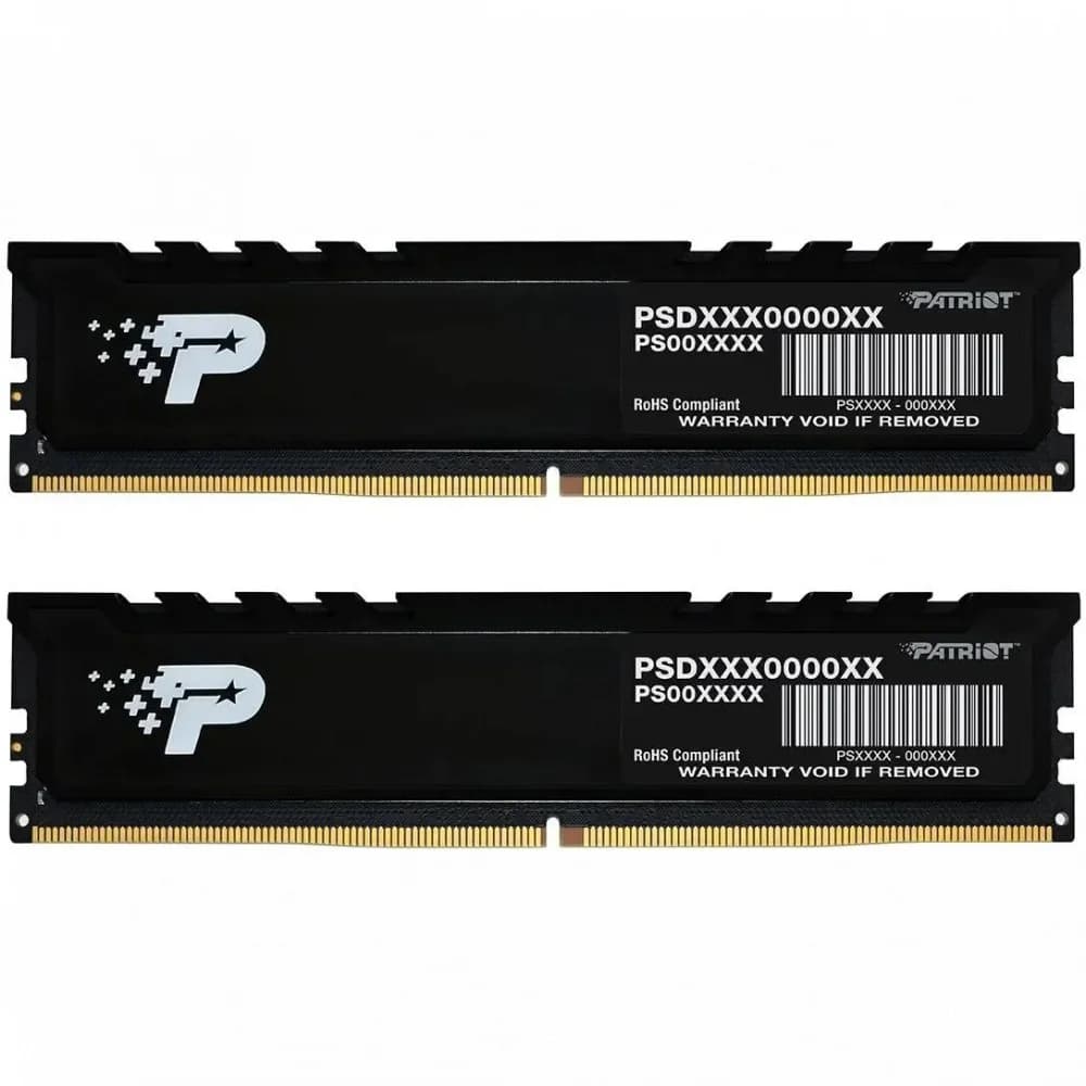 Память DDR5 2x32GB 4800MHz Patriot PSP564G4800KH1 Signature Premium RTL PC5-38400 CL40 DIMM 288-pin 1.1В kit single rank Ret