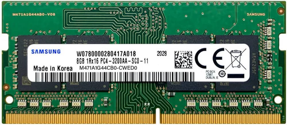 Память оперативная/ Samsung DDR4 8GB UNB SODIMM 3200 1Rx16, 1.2V