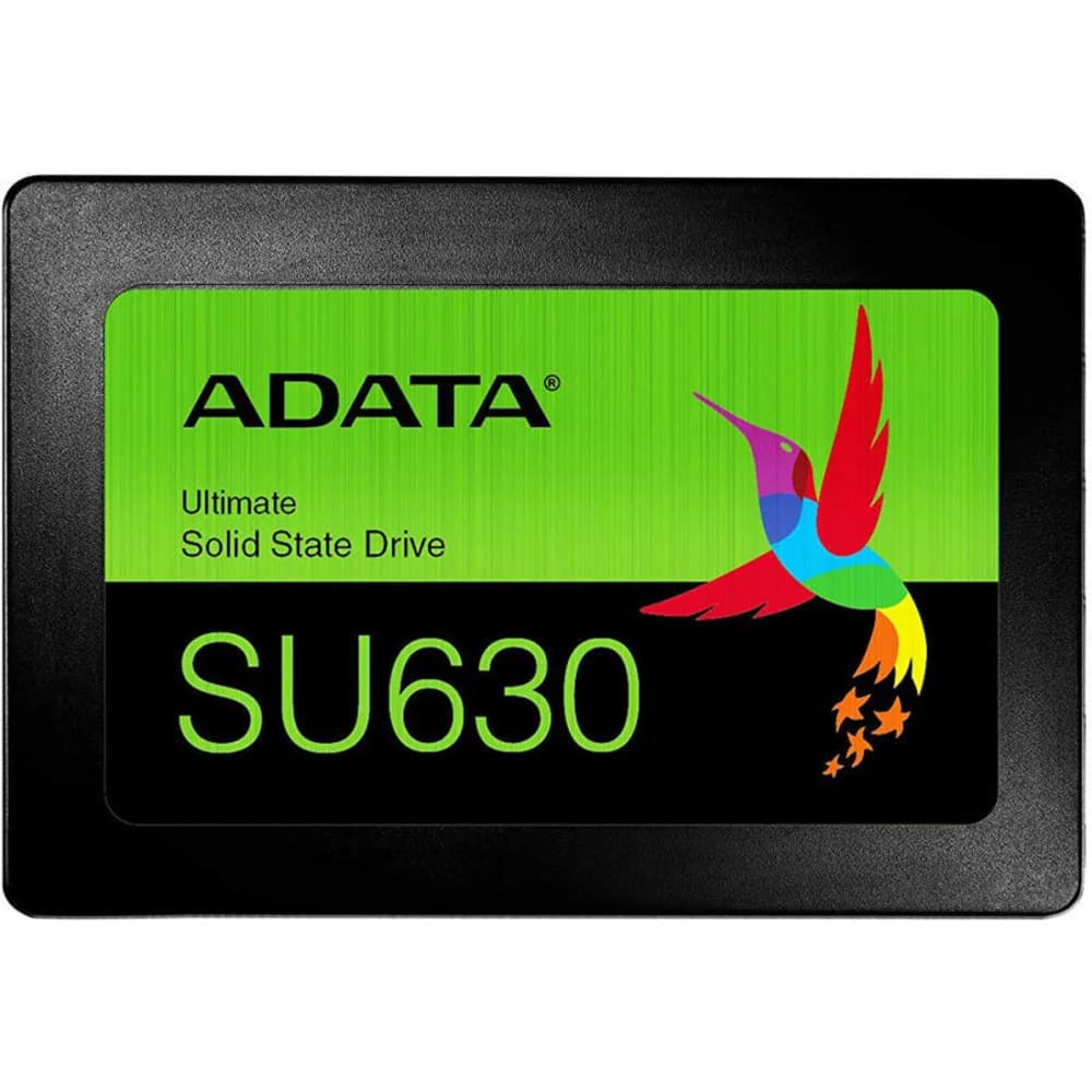Твердотельный накопитель/ ADATA SSD Ultimate SU630, 480GB, 2.5" 7mm, SATA3, 3D QLC, R/W 520/450MB/s, IOPs 40 000/65 000, TBW 100, DWPD 0.2 (3 года)
