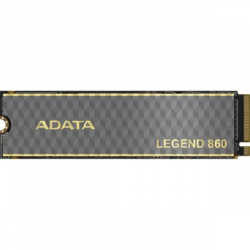 Твердотельный накопитель SSD M.2 A-DATA 500GB LEGEND 860 <SLEG-860-500GCS> (PCI-E 4.0 x4, up to 5000/3000Mbs, 3D NAND, 160TBW, NVMe 1.4, 22x80mm, радиатор)
