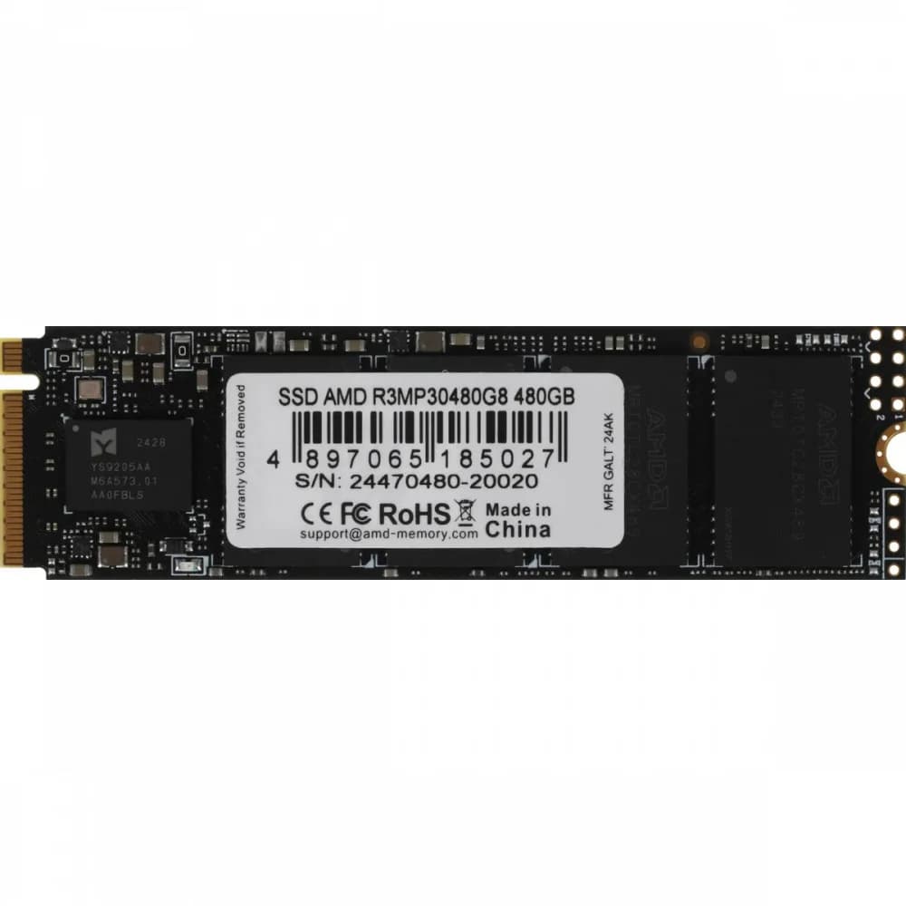 Накопитель SSD AMD PCIe 3.0 x4 480GB R3MP30480G8 Radeon M.2 2280