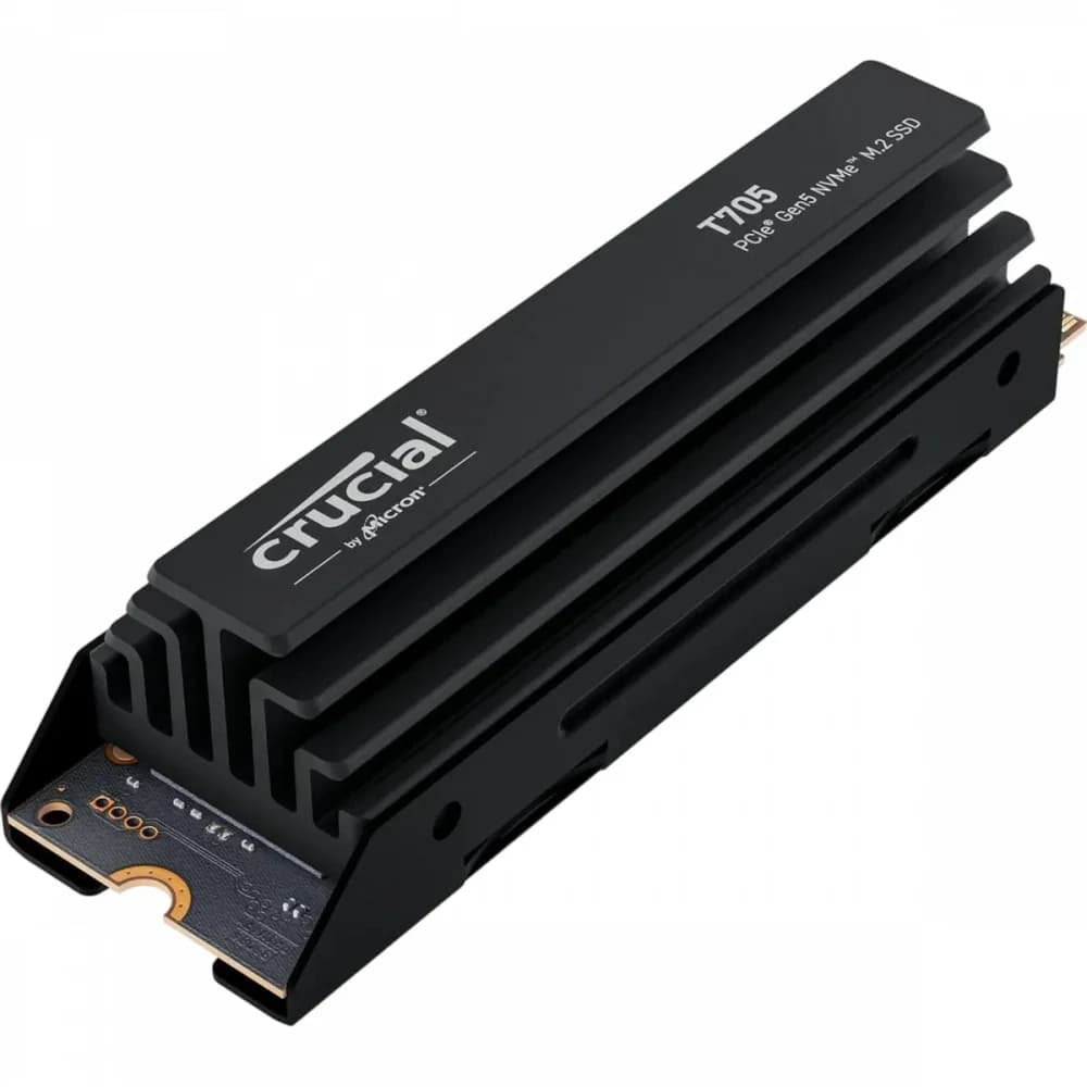 Твердотельный накопитель SSD Crucial T705 1TB PCIe Gen5 NVMe M.2 SSD with heatsink CT1000T705SSD5