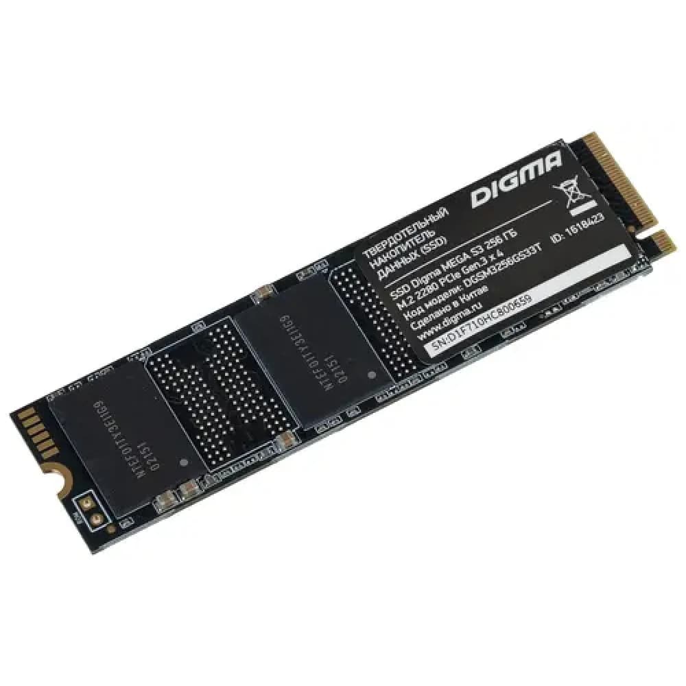 Накопитель SSD Digma PCI-E x4 256Gb DGSM3256GS33T MEGA S3 M.2 2280