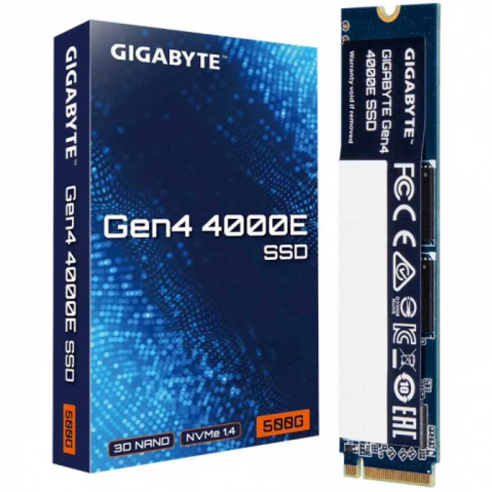 Твердотельный накопитель Gigabyte G440E500G, Gen4 4000E SSD, Read up to 3600, Write up to 3000, M.2 2280