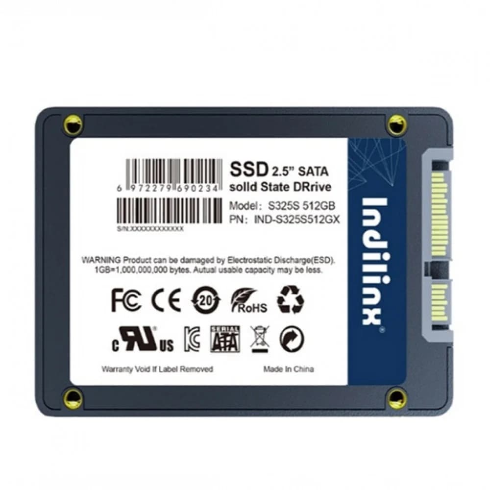 SSD жесткий диск SATA2.5" 512GB IND-S325S512GX INDILINX