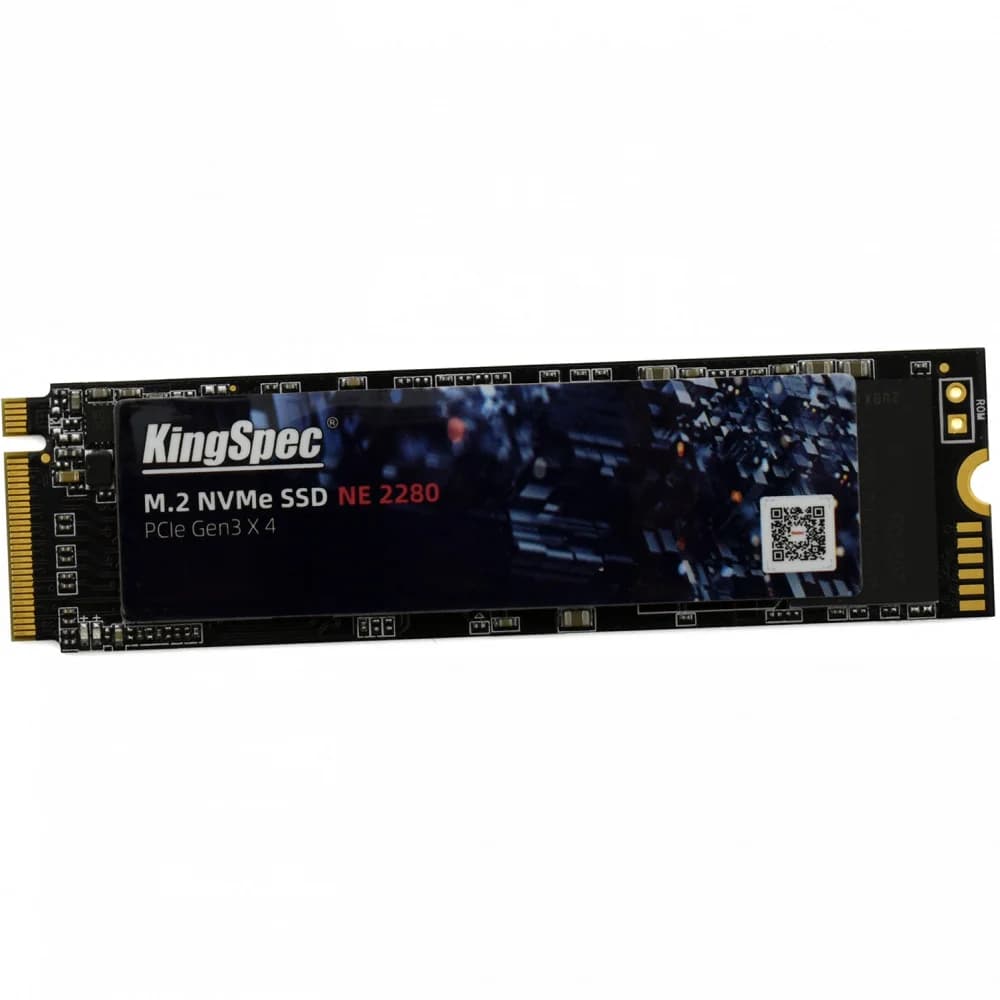 Твердотельный накопитель/ Kingspec SSD NE-512 2280, 512GB, M.2(22x80mm), NVMe, PCIe 3.0 x4, R/W 2400/1700MB/s, IOPs н.д./н.д., TBW 400, DWPD 0.69 (3 года)