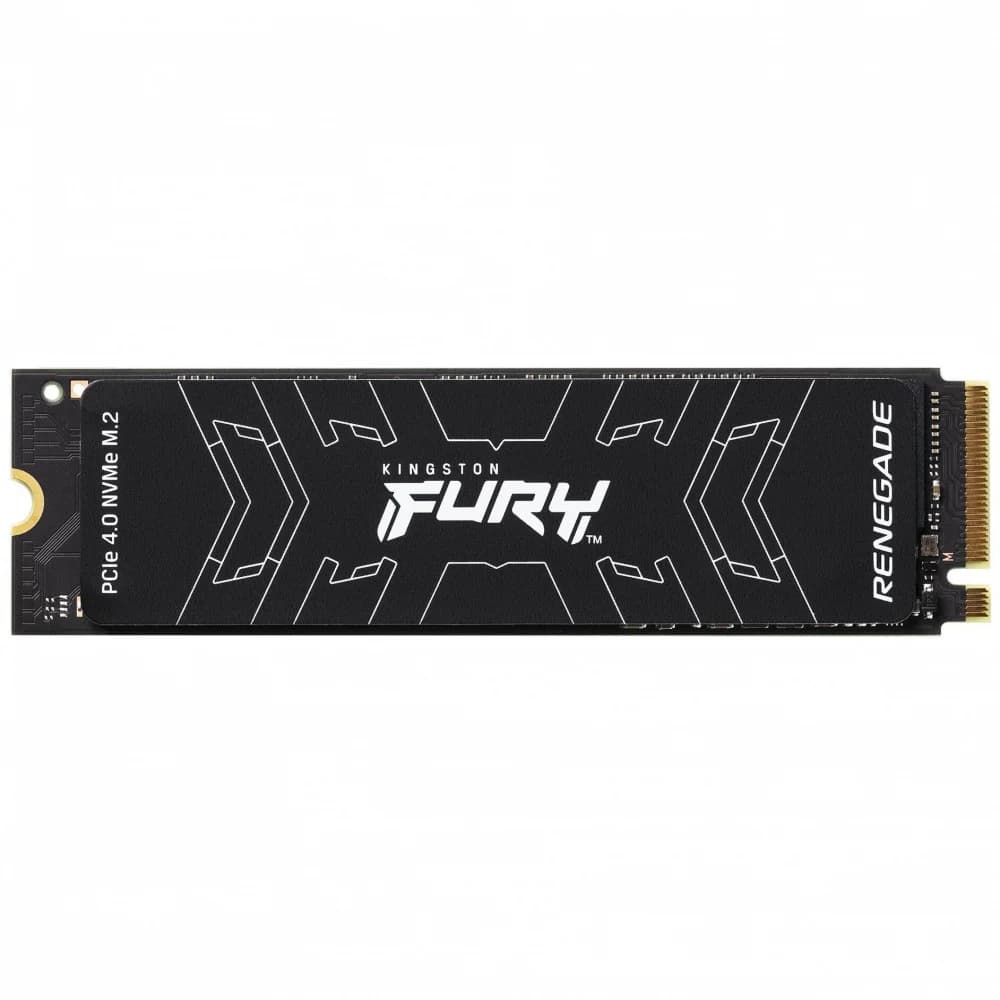 Твердотельный накопитель/ Kingston SSD Fury Renegade, 1000GB, M.2 22x80mm, NVMe, PCIe 4.0 x4, 3D TLC, R/W 7300/6000MB/s, IOPs 900 000/1 000 000, TBW 1000, DWPD 0.55, with Heat Spreader