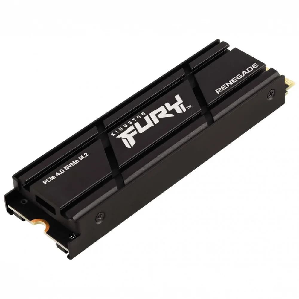 Твердотельный накопитель/ Kingston SSD Fury Renegade, 2000GB, M.2(22x80mm), NVMe, PCIe 4.0 x4, 3D TLC, R/W 7300/7000MB/s, IOPs 1 000 000/1 000 000, DRAM buffer 2048MB, TBW 2000, DWPD 0.55, with Heat