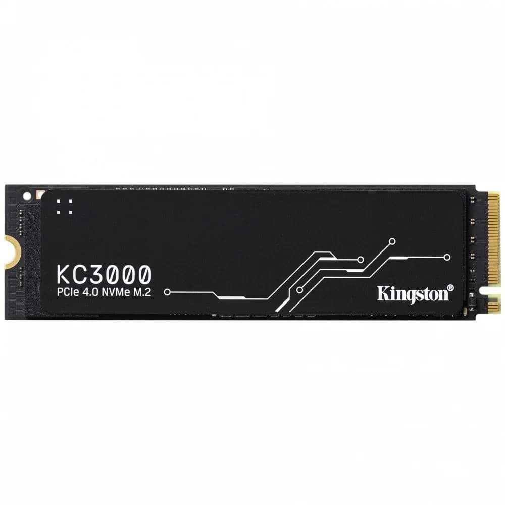 Kingston SSD KC3000, 4096GB, M.2 22x80mm, NVMe, PCIe 4.0 x4, 3D TLC, R/W 7000/7000MB/s, IOPs 1 000 000/1 000 000, TBW 3200, DWPD 0.71, with Heat Spreader