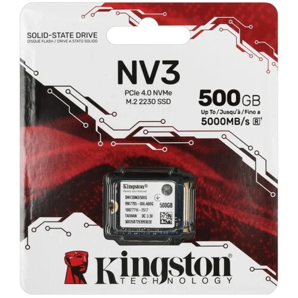 SSD M.2 PCIe 500 GB Kingston SNV3SM3, SNV3SM3/500G, PCIe 4.0 NVMe