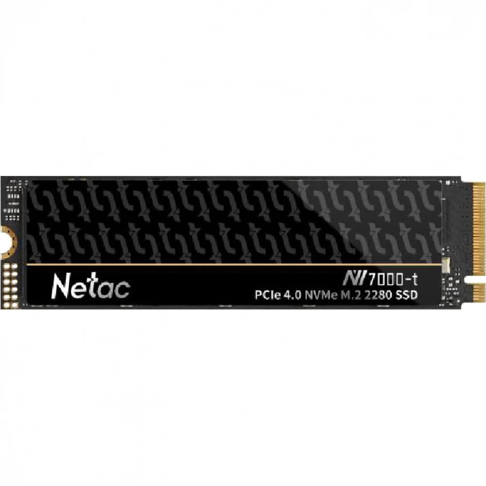 SSD M.2 Netac 1.0Tb NV7000-t Series Retail (PCI-E 4.0 x4, up to 7300/6600MBs, 3D NAND, 640TBW, NVMe 1.4, 22х80mm, heatsink)