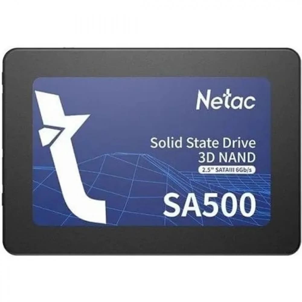 Твердотельный накопитель Netac SA500 2.5 SATAIII 3D NAND SSD 2TB, R/W up to 530/475MB/s