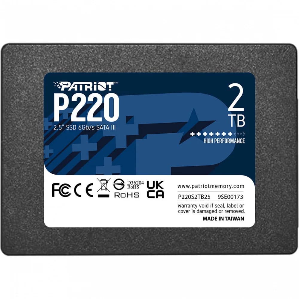 SSD SATA 2 TB Patriot P220, P220S2TB25, SATA 6Gb/s