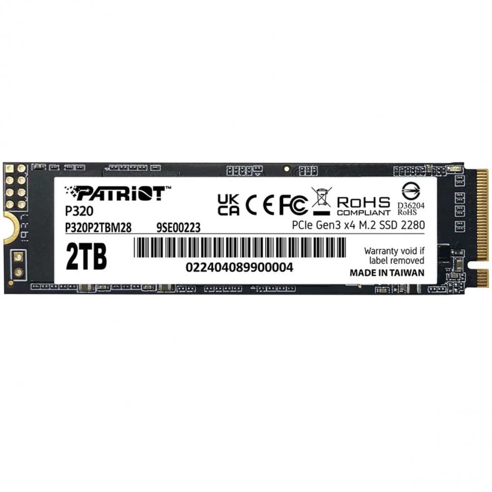 SSD M.2 PCIe 2 TB Patriot P320, P320P2TBM28, PCIe Gen3 x4
