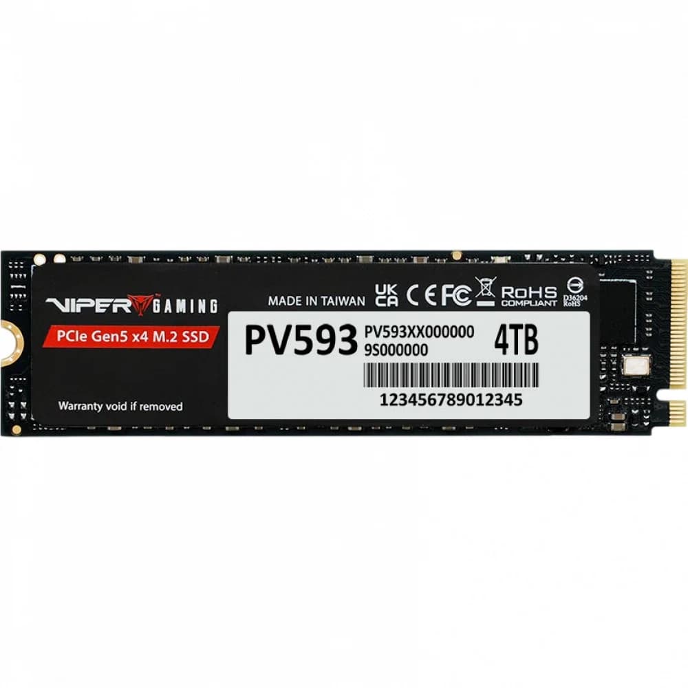 Накопитель SSD Patriot PCIe 5.0 x4 4TB PV593P4TBM28H Viper VP593 M.2 2280