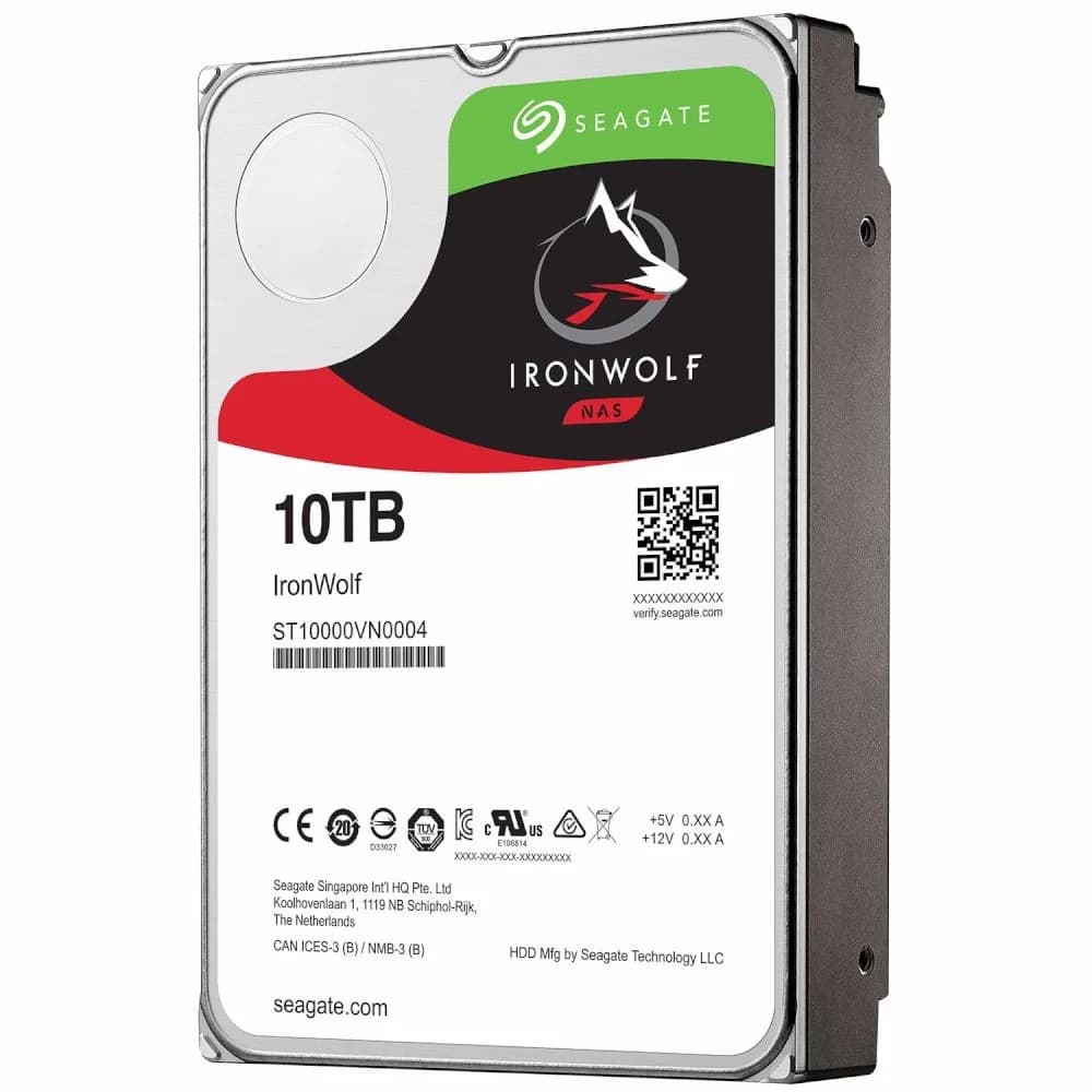 Жесткий диск Seagate IronWolf 10TB, 3,5", 7200rpm, 256mb, SATA III, для NAS 1-8 дисков