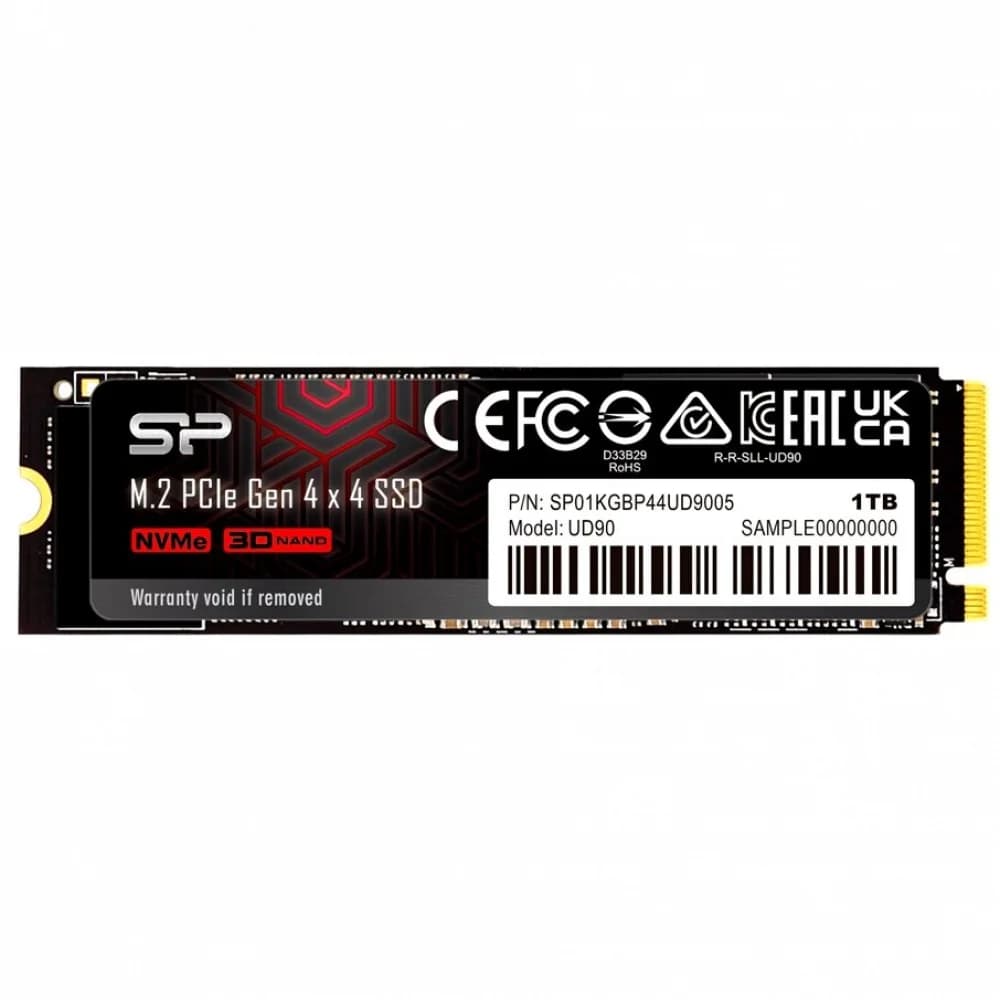 Solid State Disk Silicon Power UD90 1Tb PCIe Gen4x4 M.2 PCI-Express (PCIe) SP01KGBP44UD9005