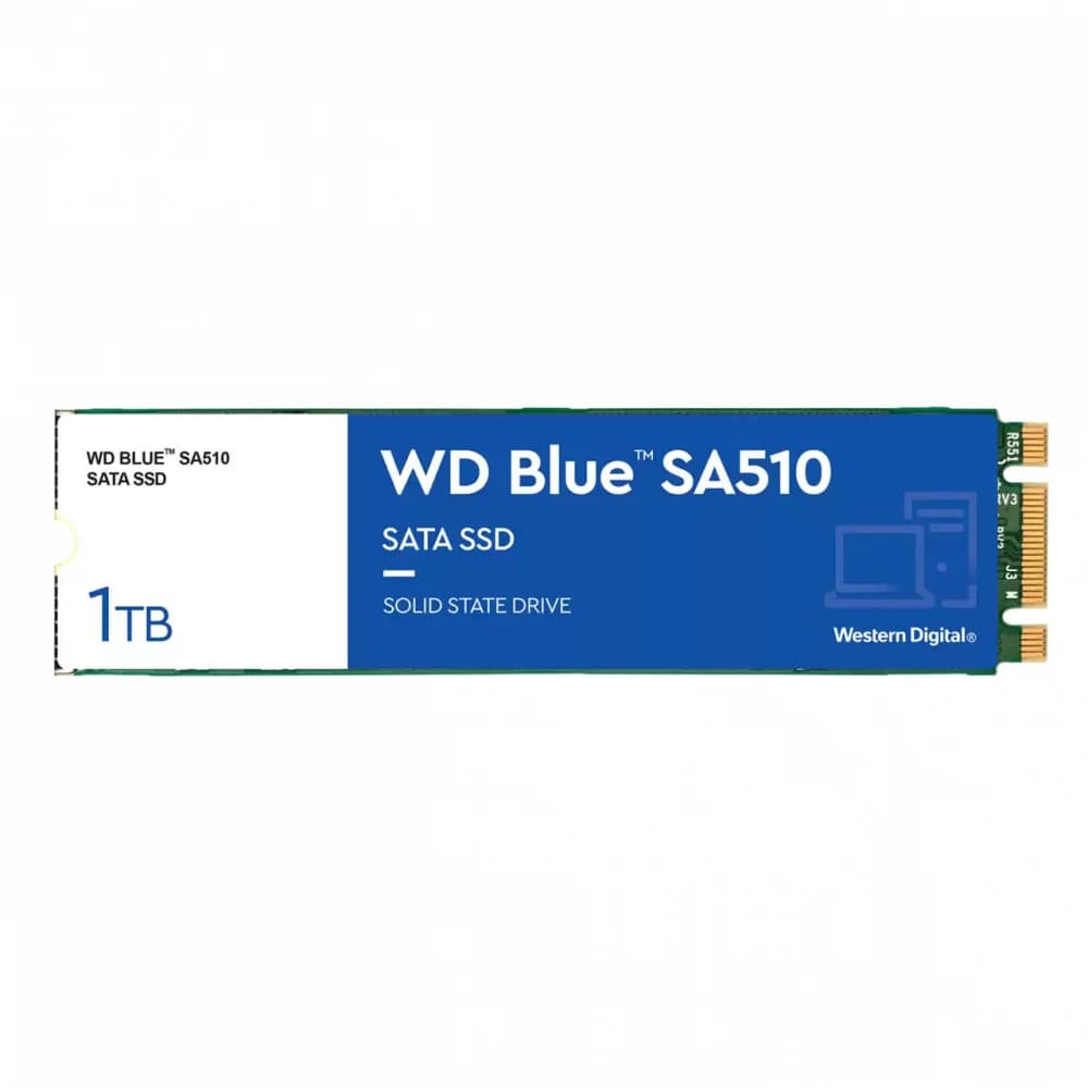 Твердотельный накопитель 1000GB SSD WD BLUE SA510 3D NAND M.2 2280 SATA3 R560Mb/s, W520MB/s WDS100T3B0B.