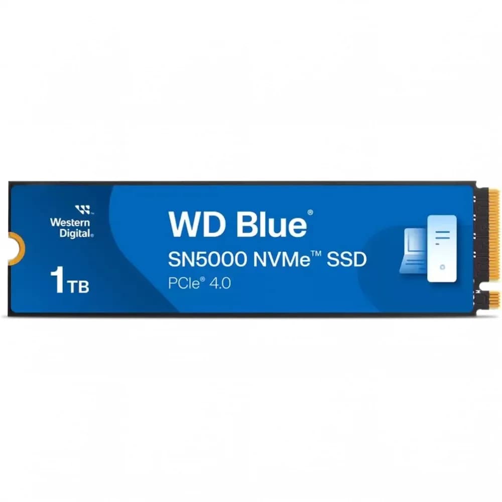 Твердотельный накопитель 1000GB SSD WD BLUE SN5000 M.2 2280 NVMe 4.0 R5100MB/s W4900MB/s WDS100T4B0E