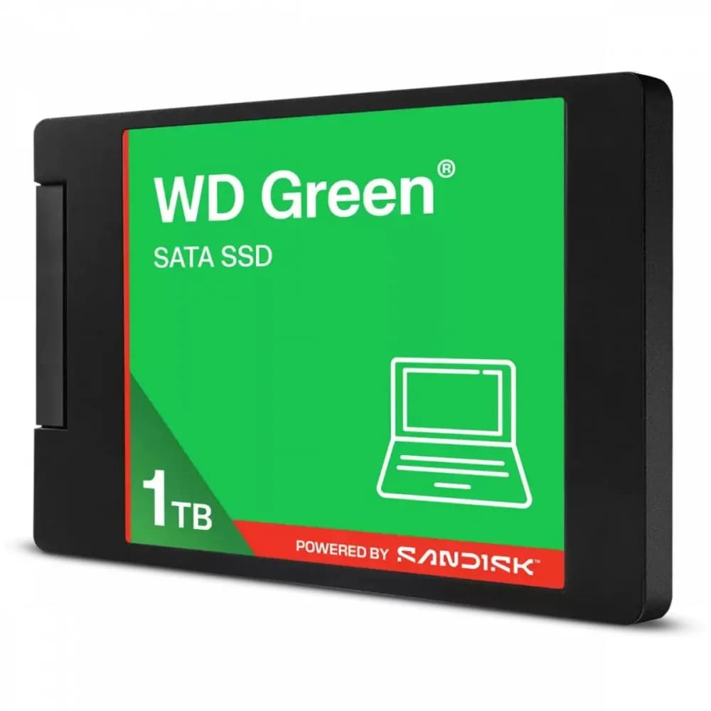 Твердотельный накопитель 1000GB SSD WD GREEN 2.5”/7mm SATA R545/W545MB/s WDS100T5G0A