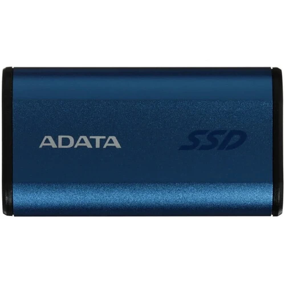 Твердотельный накопитель/ ADATA External SSD SE880, 500GB, USB 3.2 Gen2 Type-C, up to R/W 2000/2000 MB/s, 64.8x35x12.5mm, Blue (5 лет)