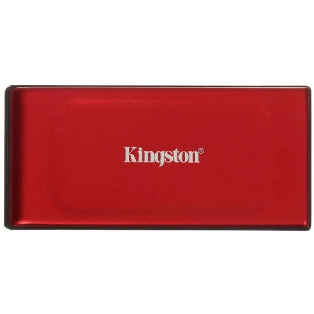 Твердотельный накопитель/ Kingston External SSD XS1000R BOC, 1000GB, Type-C/A, USB 3.2 Gen 2, R/W 1050/1000MB/s, 70x33x14mm, 69g., Red (60 мес)