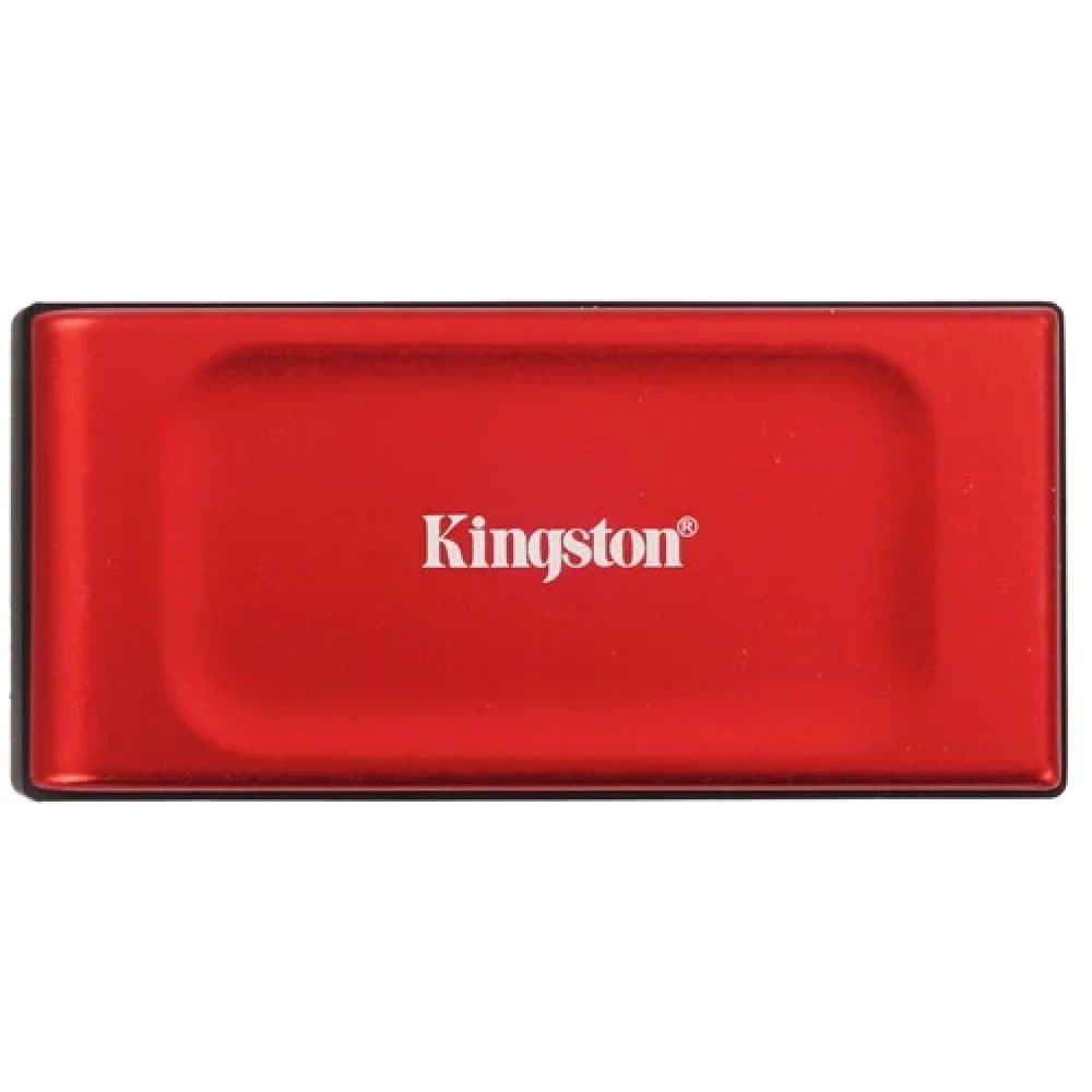 Твердотельный накопитель/ Kingston External SSD XS1000R BOC, 2000GB, Type-C/A, USB 3.2 Gen 2, R/W 1050/1000MB/s, 70x33x14mm, 69g., Red (60 мес)